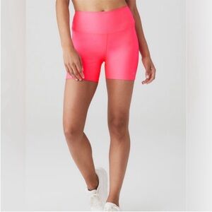ALO Yoga Hot Pink Biker Shorts